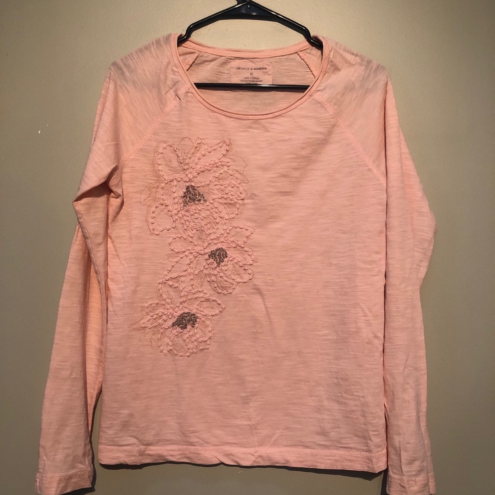 Flowered long sleeved shirt